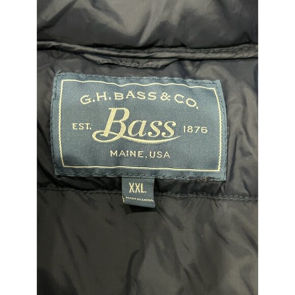 G.H. Bass & Co. Puffer Vest Navy Quilted Full Zip Pockets Sz XXL - Picture 5 of 9